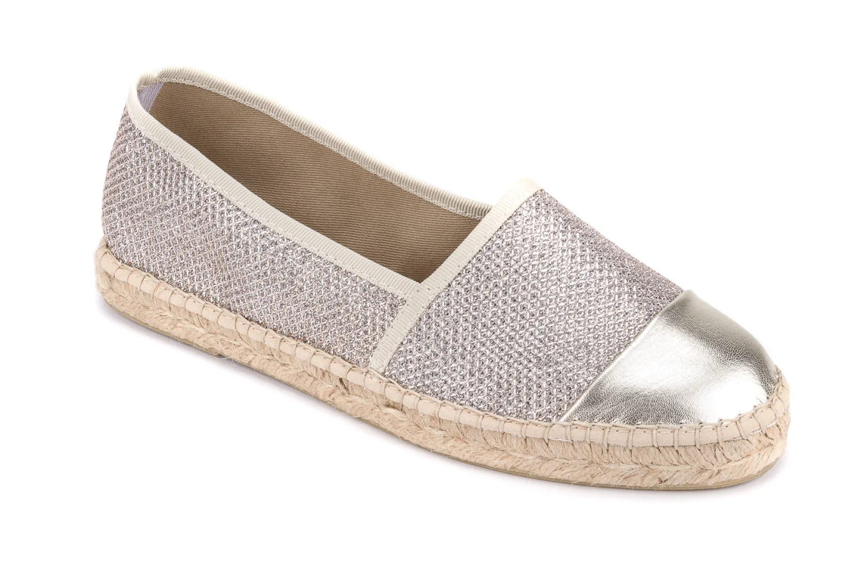 Espadrilles|Slipper|Horsch Schuhe Espadrilles in Übergrößen Gold