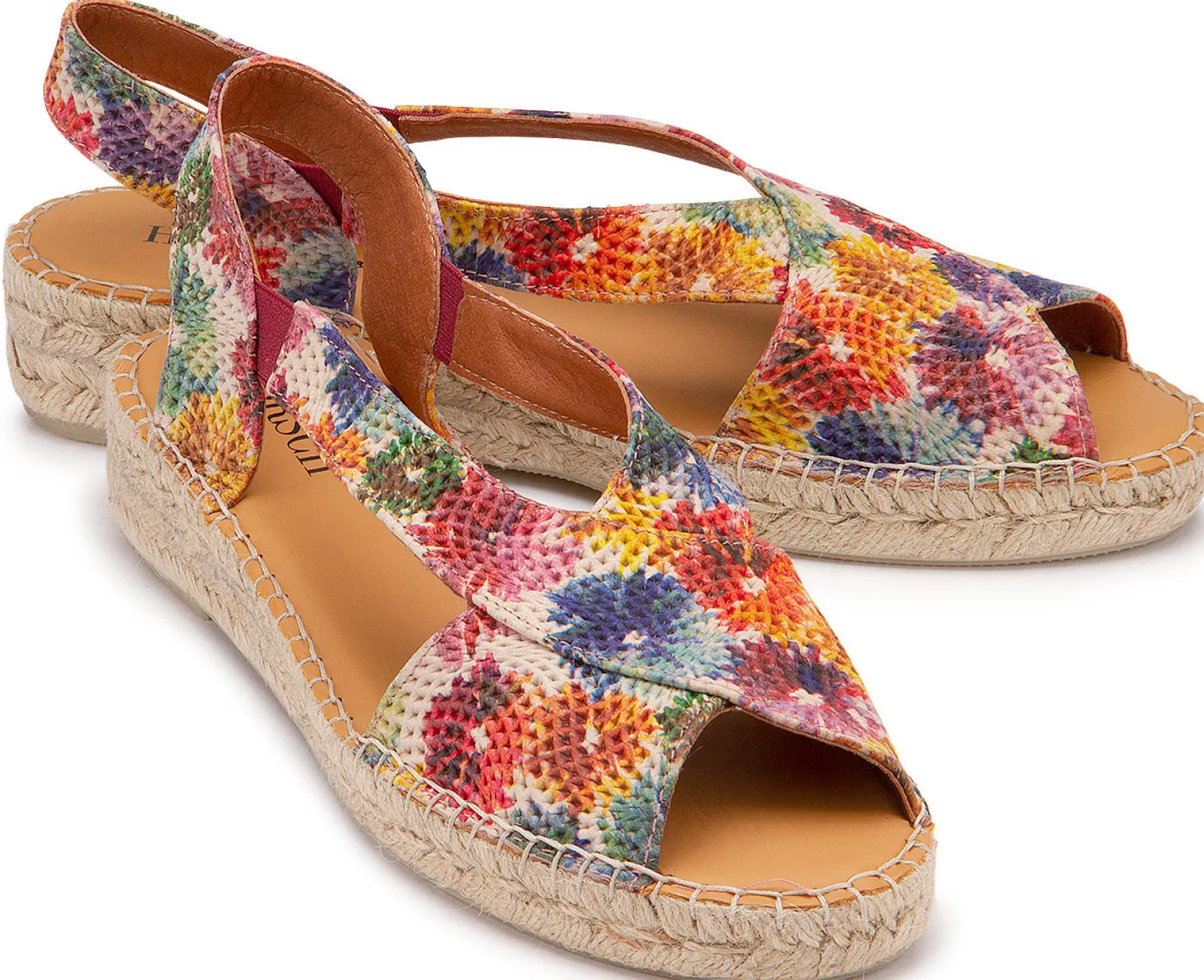 Espadrilles|Sandalen|Horsch Schuhe Espadrilles in Übergrößen Multicolor