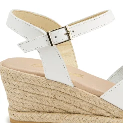Espadrilles|Sandalen|Horsch Schuhe Espadrilles in Übergrößen Weiß