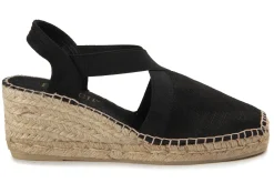 Espadrilles|Sandalen|Horsch Schuhe Espadrilles in Übergrößen Schwarz