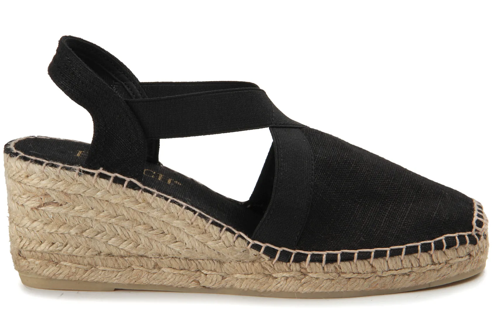 Espadrilles|Sandalen|Horsch Schuhe Espadrilles in Übergrößen Schwarz