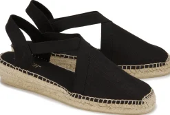 Espadrilles|Sandalen|Horsch Schuhe Espadrilles in Übergrößen Schwarz