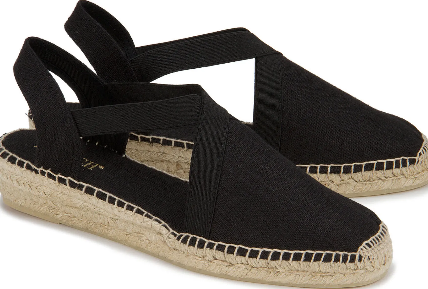 Espadrilles|Sandalen|Horsch Schuhe Espadrilles in Übergrößen Schwarz