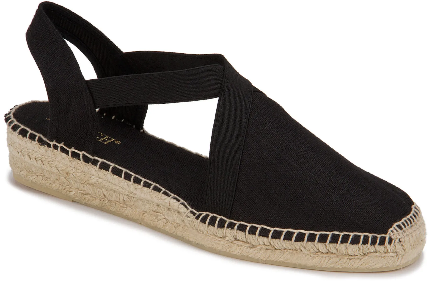 Espadrilles|Sandalen|Horsch Schuhe Espadrilles in Übergrößen Schwarz