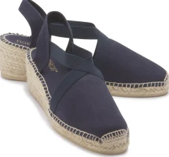 Espadrilles|Sandalen|Horsch Schuhe Espadrilles in Übergrößen Blau