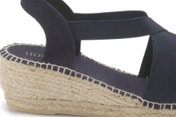 Espadrilles|Sandalen|Horsch Schuhe Espadrilles in Übergrößen Blau