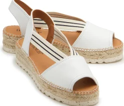 Espadrilles|Sandalen|Horsch Schuhe Espadrilles in Übergrößen Weiß