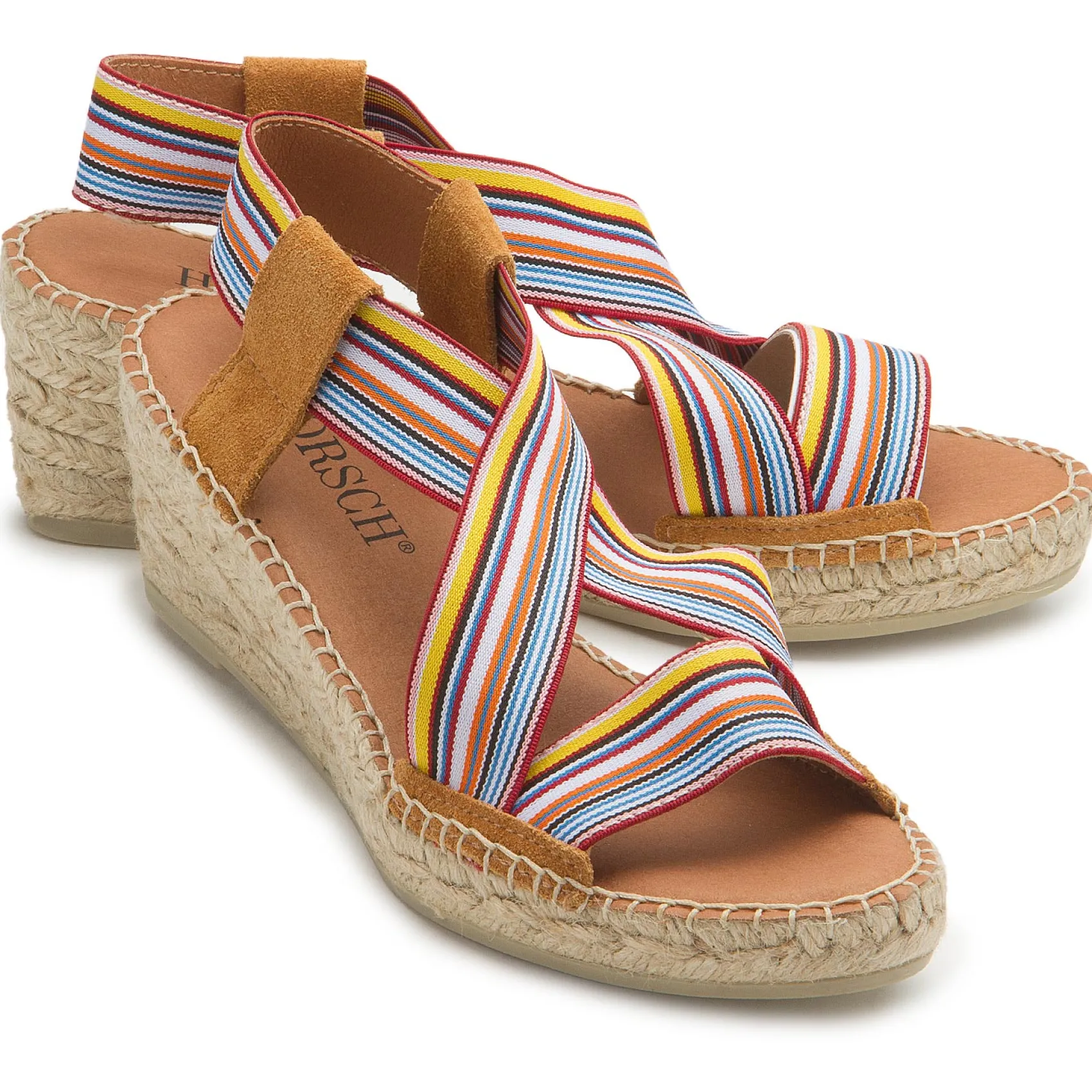 Espadrilles|Horsch Schuhe Espadrilles in Übergrößen Multicolor