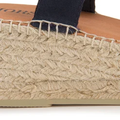 Espadrilles|Sandalen|Horsch Schuhe Espadrilles in Übergrößen Blau