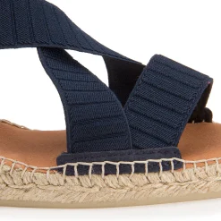 Espadrilles|Sandalen|Horsch Schuhe Espadrilles in Übergrößen Blau