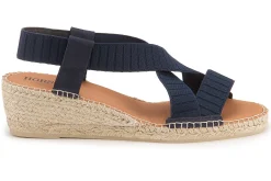 Espadrilles|Sandalen|Horsch Schuhe Espadrilles in Übergrößen Blau
