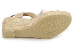 Espadrilles|Sandalen|Horsch Schuhe Espadrilles in Übergrößen Beige