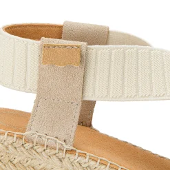 Espadrilles|Sandalen|Horsch Schuhe Espadrilles in Übergrößen Beige