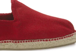 Slipper|Leinenschuhe|Horsch Schuhe Espadrilles in Übergrößen Rot