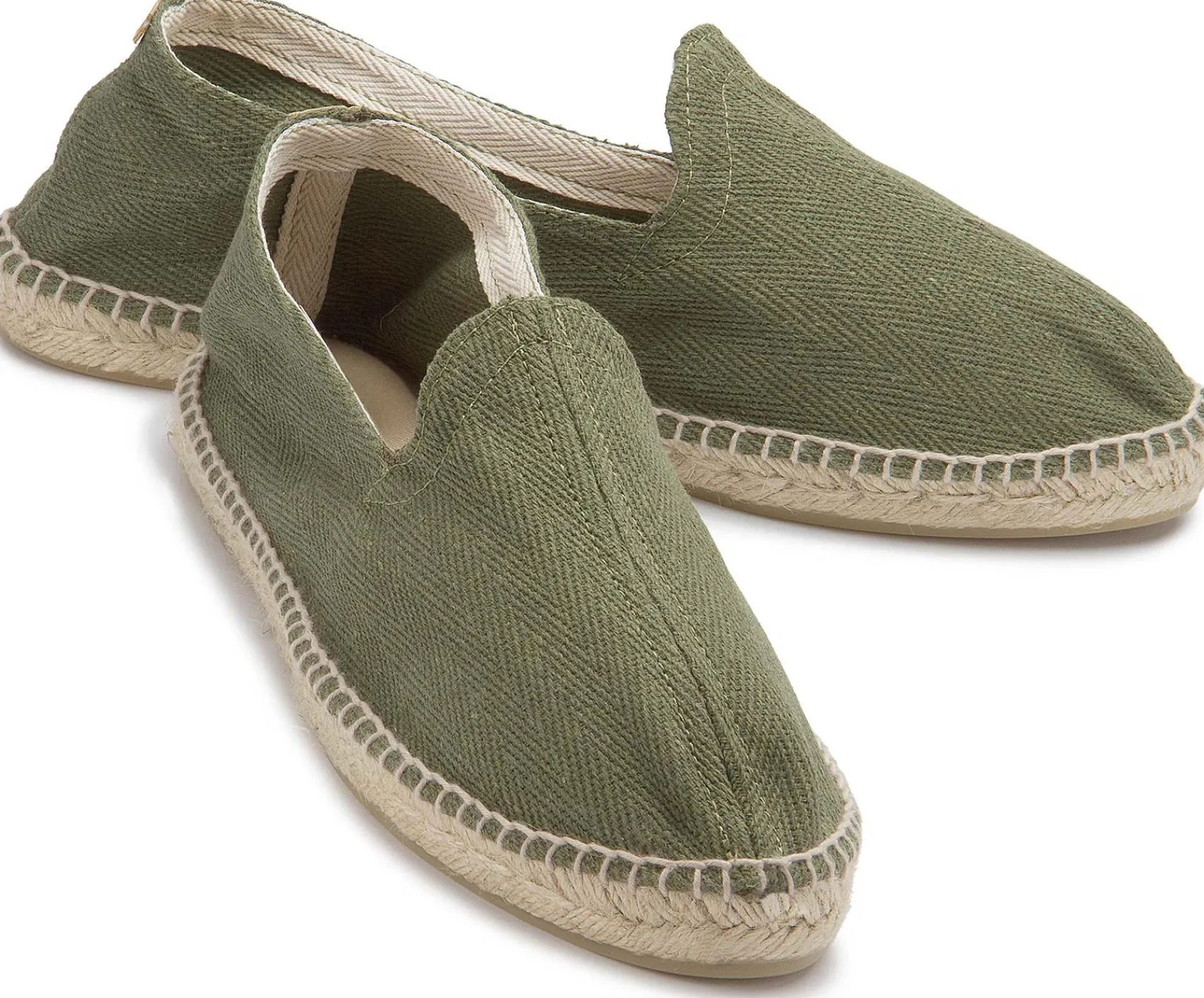 Leinenschuhe|Slipper|Horsch Schuhe Espadrilles in Übergrößen Grün
