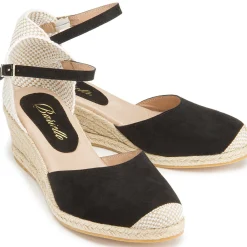 Espadrilles|Sandalen|Horsch Schuhe Espadrilles in Untergrößen Schwarz