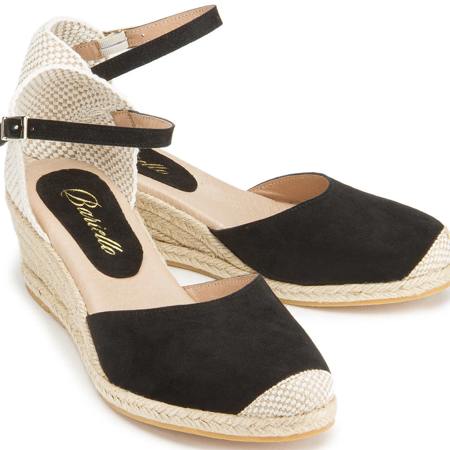 Espadrilles|Sandalen|Horsch Schuhe Espadrilles in Untergrößen Schwarz