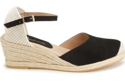 Espadrilles|Sandalen|Horsch Schuhe Espadrilles in Untergrößen Schwarz
