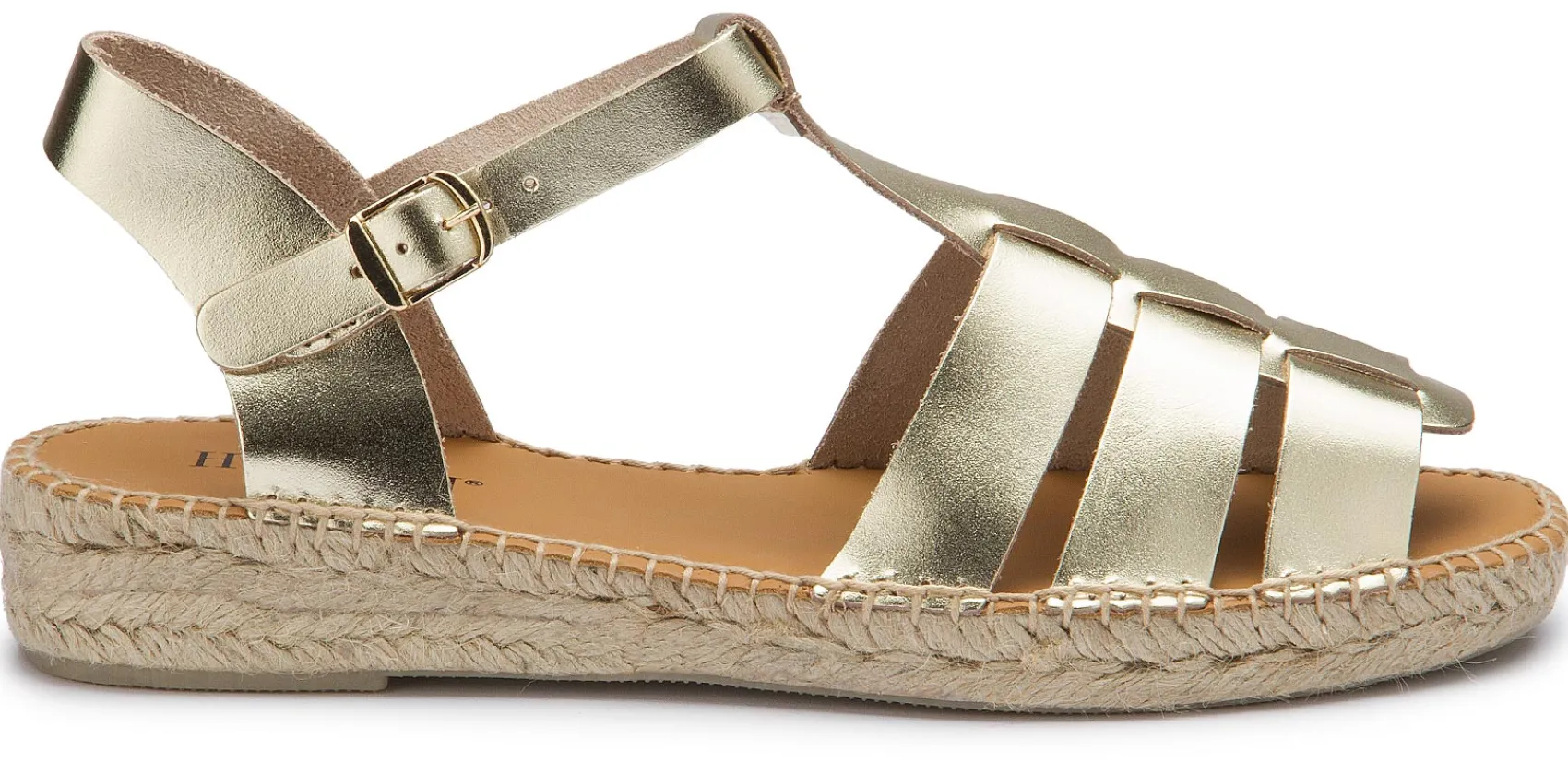 Espadrilles|Sandalen|Horsch Schuhe Espadrilles in Untergrößen Gold