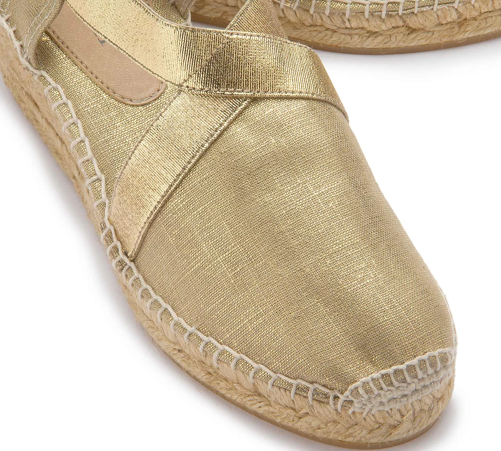 Espadrilles|Sandalen|Horsch Schuhe Espadrilles in Untergrößen Gold