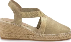 Espadrilles|Sandalen|Horsch Schuhe Espadrilles in Untergrößen Gold