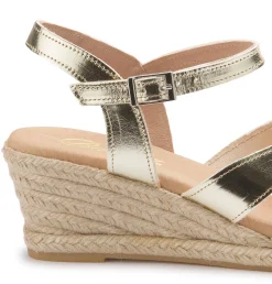 Espadrilles|Sandalen|Horsch Schuhe Espadrilles in Untergrößen Gold