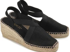 Espadrilles|Sandalen|Horsch Schuhe Espadrilles in Untergrößen Schwarz