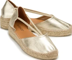 Espadrilles|Sandalen|Horsch Schuhe Espadrilles in Untergrößen Silber