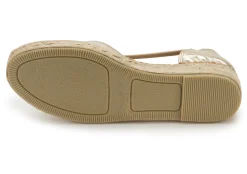 Espadrilles|Sandalen|Horsch Schuhe Espadrilles in Untergrößen Silber
