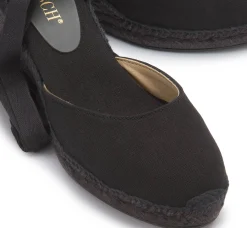 Espadrilles|Sandalen|Horsch Schuhe Espadrilles in Untergrößen Schwarz