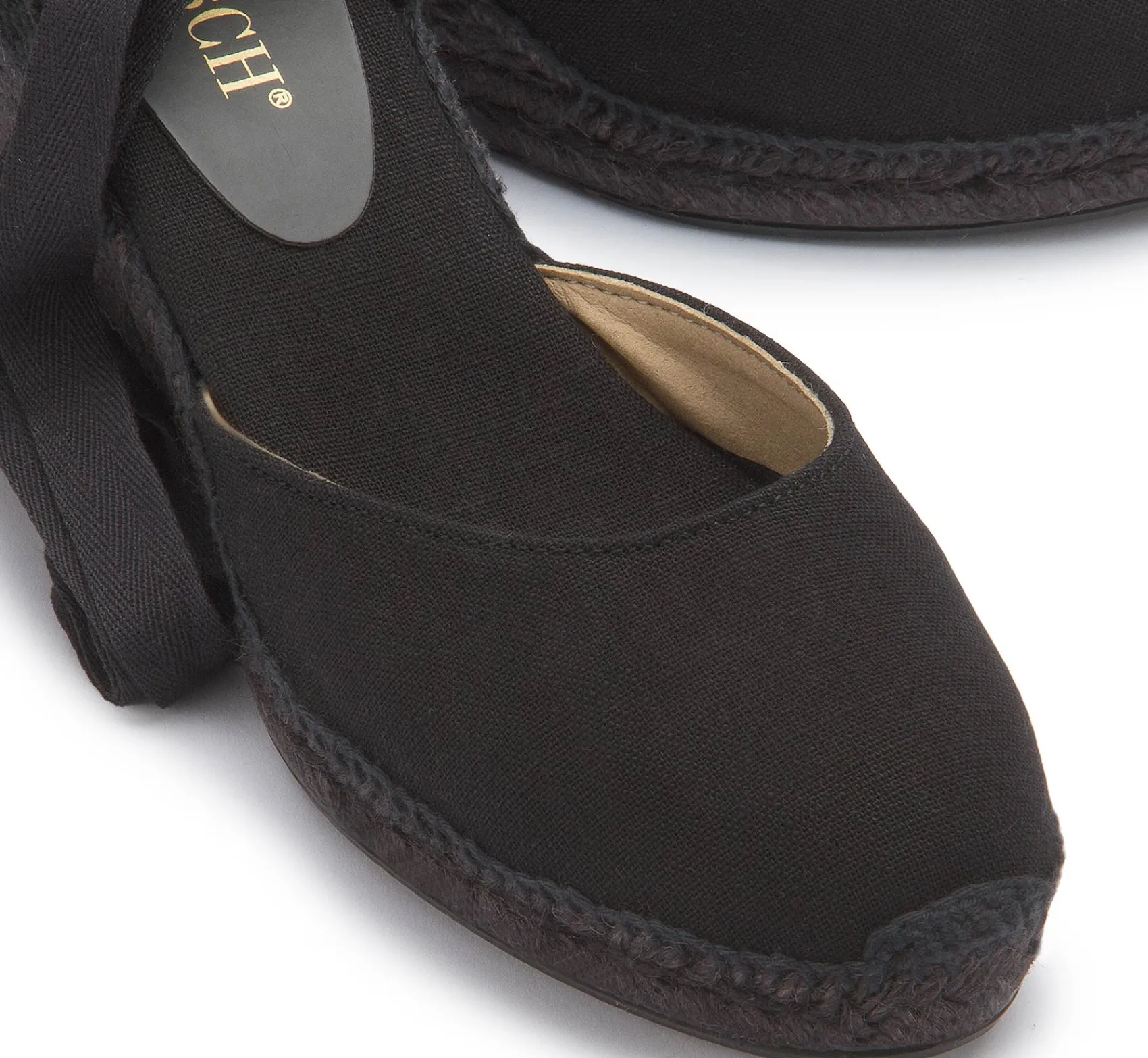 Espadrilles|Sandalen|Horsch Schuhe Espadrilles in Untergrößen Schwarz