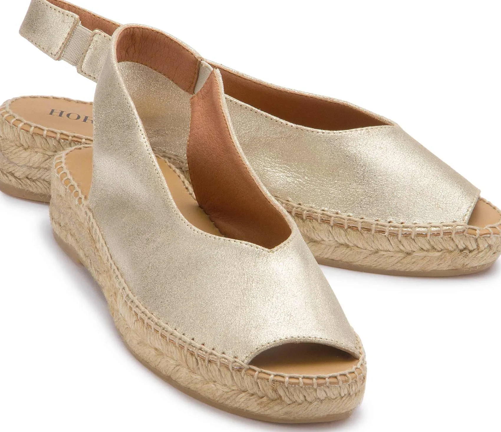 Espadrilles|Sandalen|Horsch Schuhe Espadrilles in Untergrößen Gold