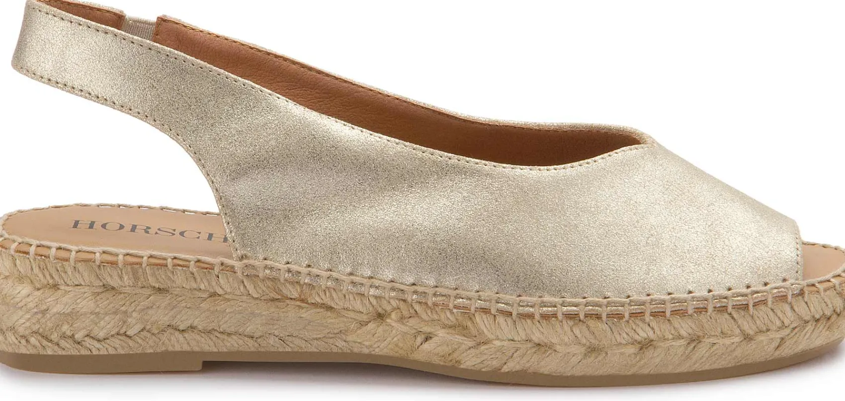 Espadrilles|Sandalen|Horsch Schuhe Espadrilles in Untergrößen Gold