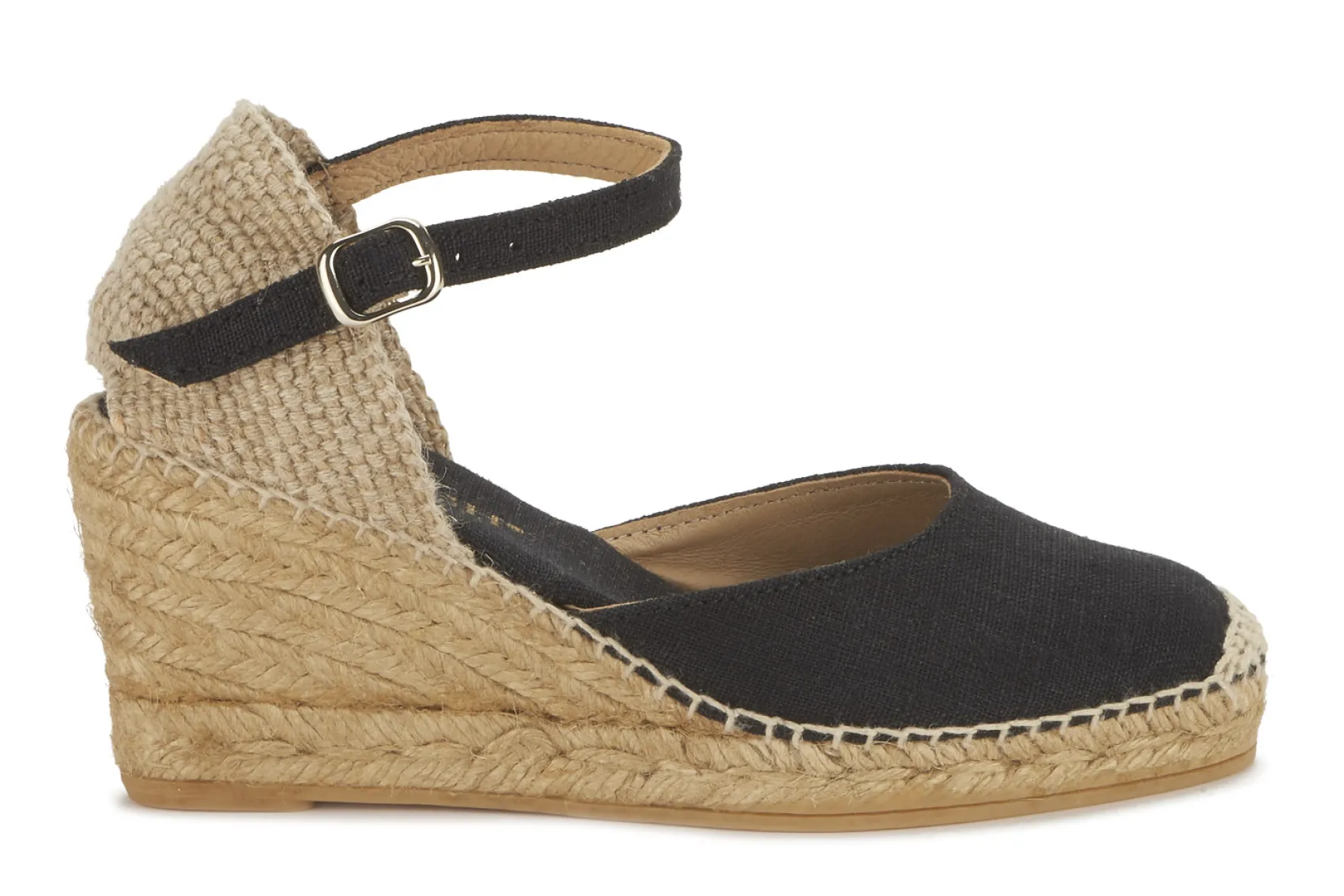 Espadrilles|Sandalen|Horsch Schuhe Espadrilles in Untergrößen Schwarz
