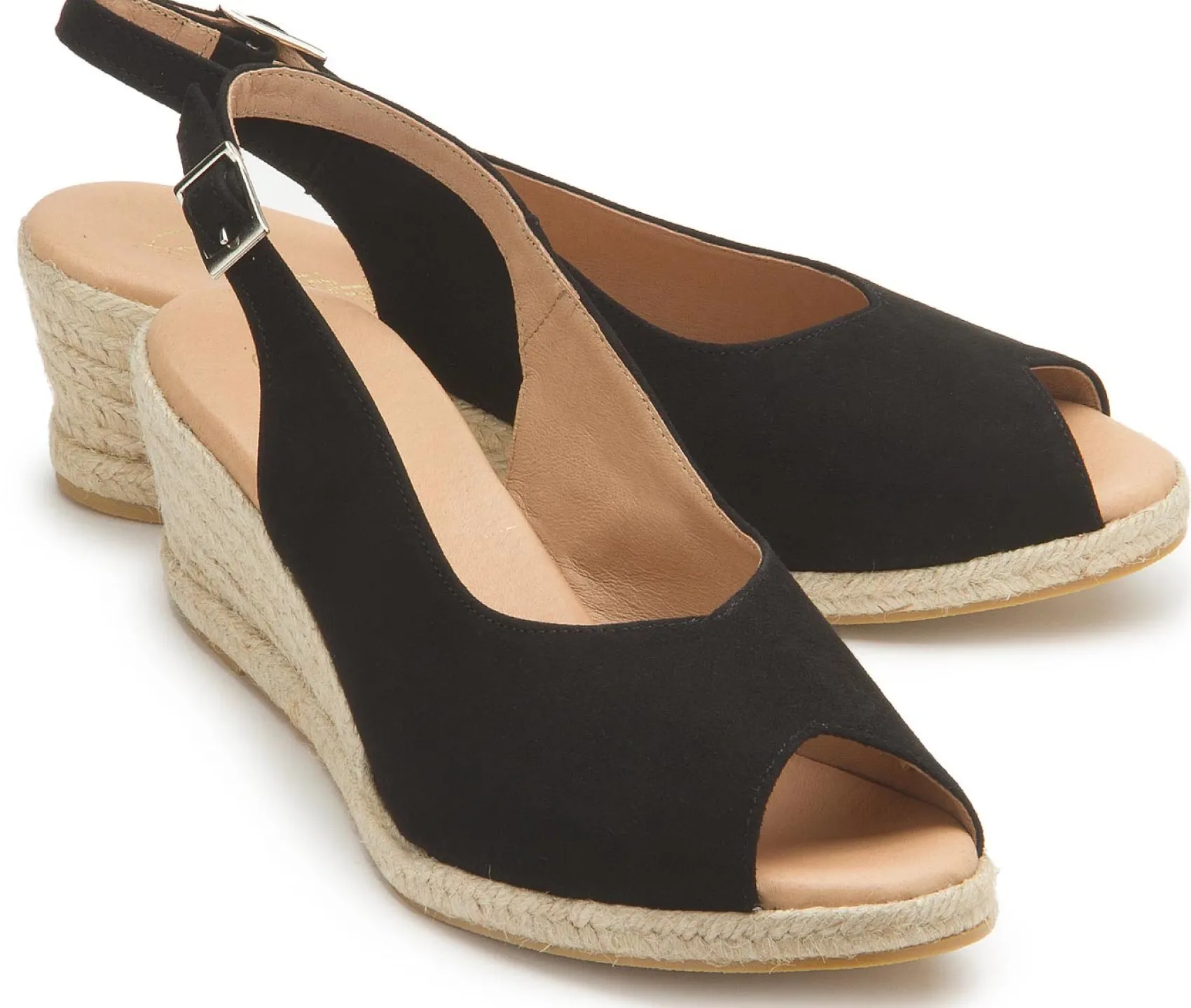 Espadrilles|Sandalen|Horsch Schuhe Espadrilles in Untergrößen Schwarz