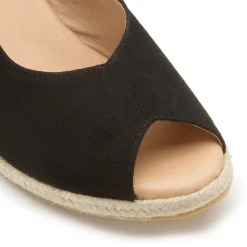 Espadrilles|Sandalen|Horsch Schuhe Espadrilles in Untergrößen Schwarz