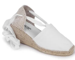 Espadrilles|Sandalen|Horsch Schuhe Espadrilles in Untergrößen Weiß