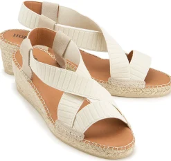 Espadrilles|Sandalen|Horsch Schuhe Espadrilles in Untergrößen Beige