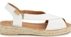 Espadrilles|Sandalen|Horsch Schuhe Espadrilles in Untergrößen Weiß