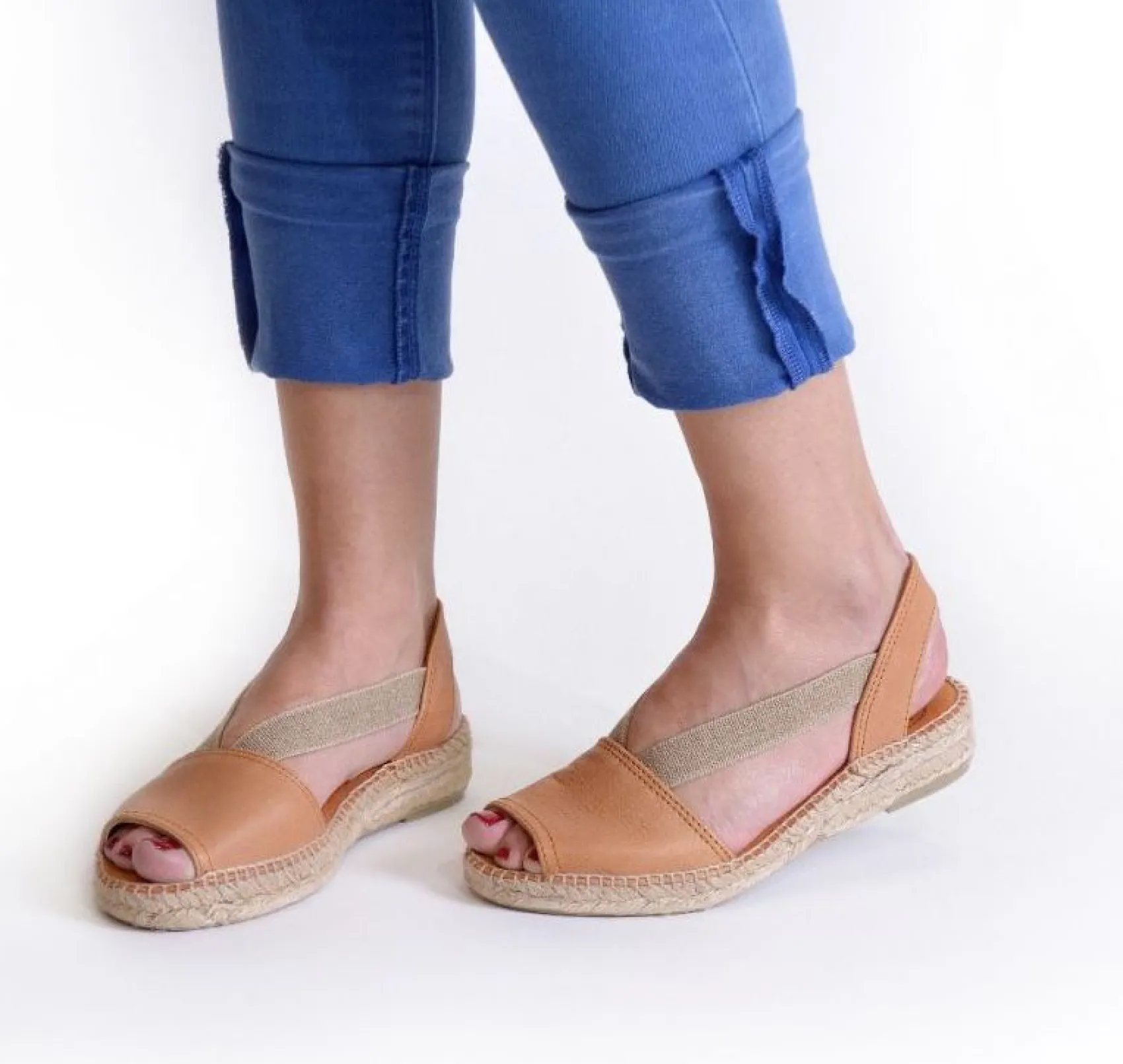 Espadrilles|Sandalen|Horsch Schuhe Espadrilles in Untergrößen Braun
