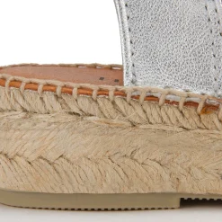Espadrilles|Sandalen|Horsch Schuhe Espadrilles in Untergrößen Silber