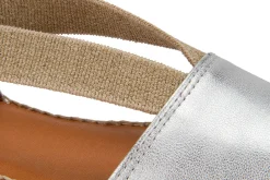 Espadrilles|Sandalen|Horsch Schuhe Espadrilles in Untergrößen Silber