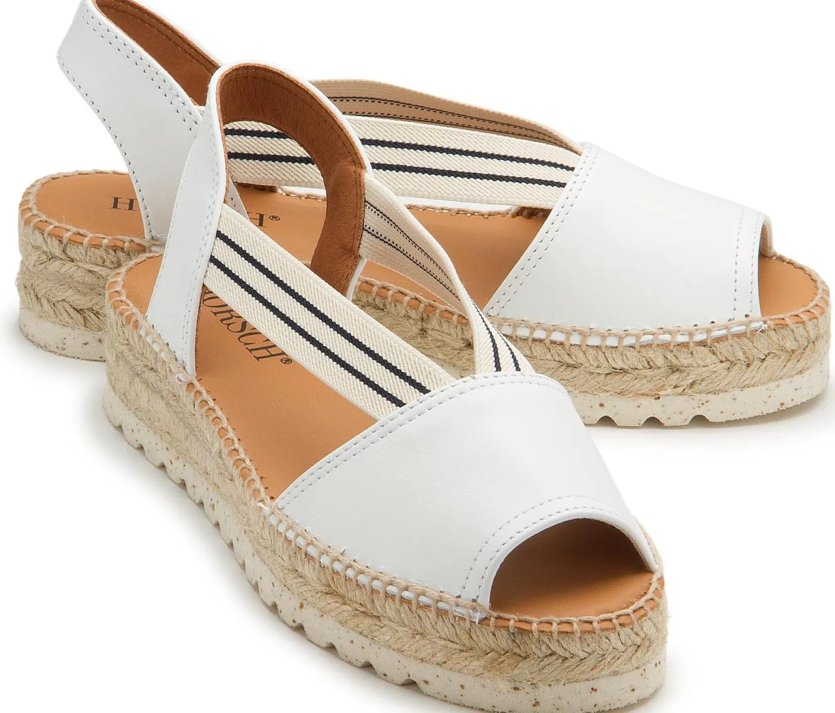 Espadrilles|Sandalen|Horsch Schuhe Espadrilles in Untergrößen Weiß