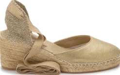 Espadrilles|Sandalen|Horsch Schuhe Espadrilles in Untergrößen Gold