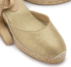 Espadrilles|Sandalen|Horsch Schuhe Espadrilles in Untergrößen Gold