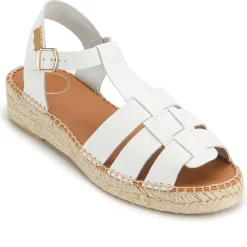 Espadrilles|Sandalen|Horsch Schuhe Espadrilles in Untergrößen Weiß