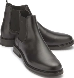 Stiefeletten|Gant Chelsea Boot in Übergrößen Schwarz