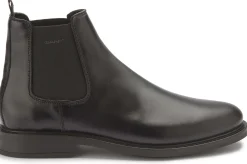 Stiefeletten|Gant Chelsea Boot in Übergrößen Schwarz