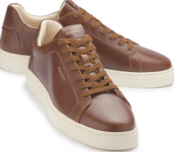 Sneaker|Schnürschuhe|Gant Sneaker in Übergrößen Cognac