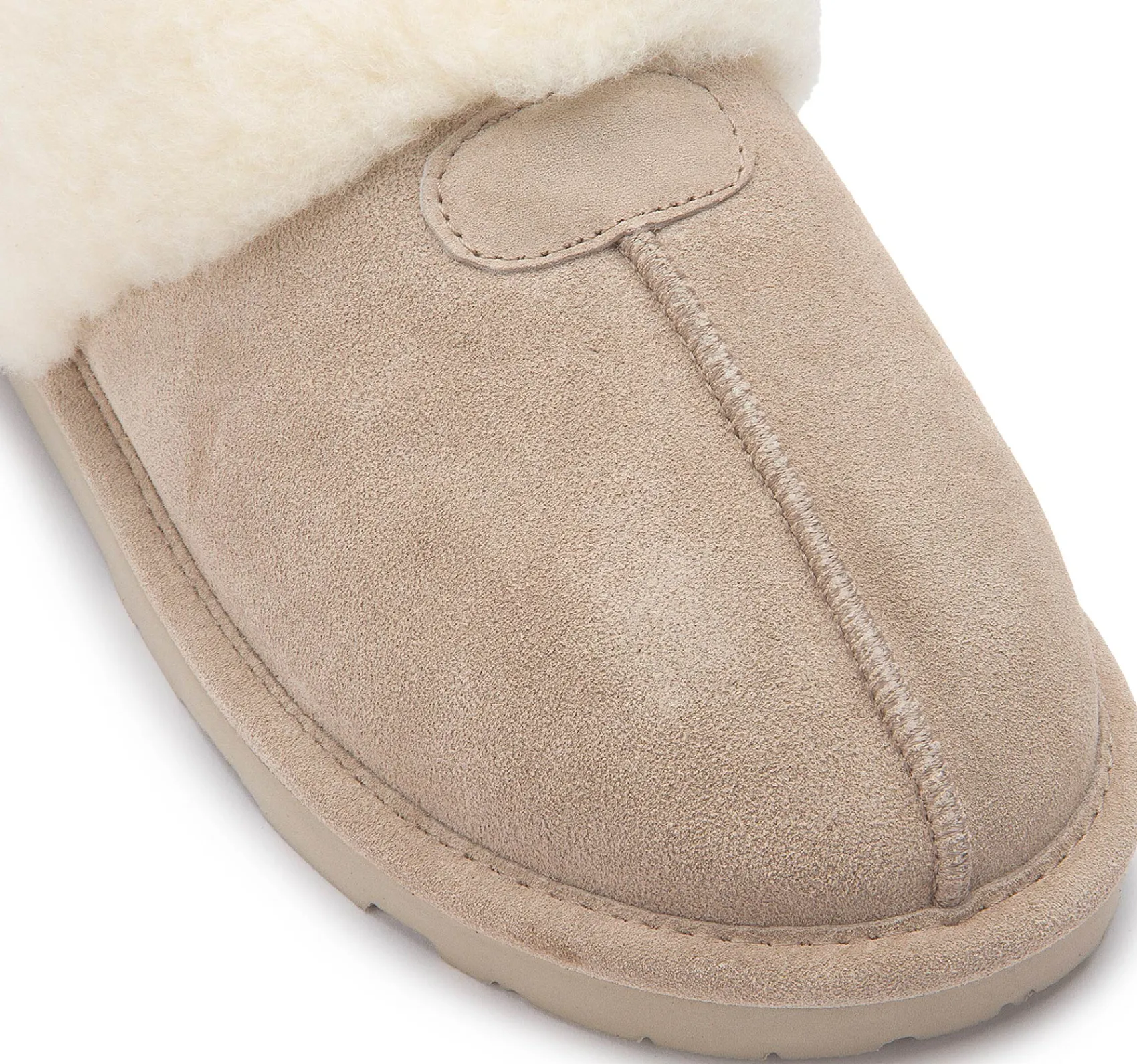 Hausschuhe|Bearpaw Hausschuh in Übergrößen Taupe
